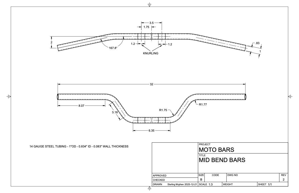 MID RISE MOTO BARS - PREORDER PRICING