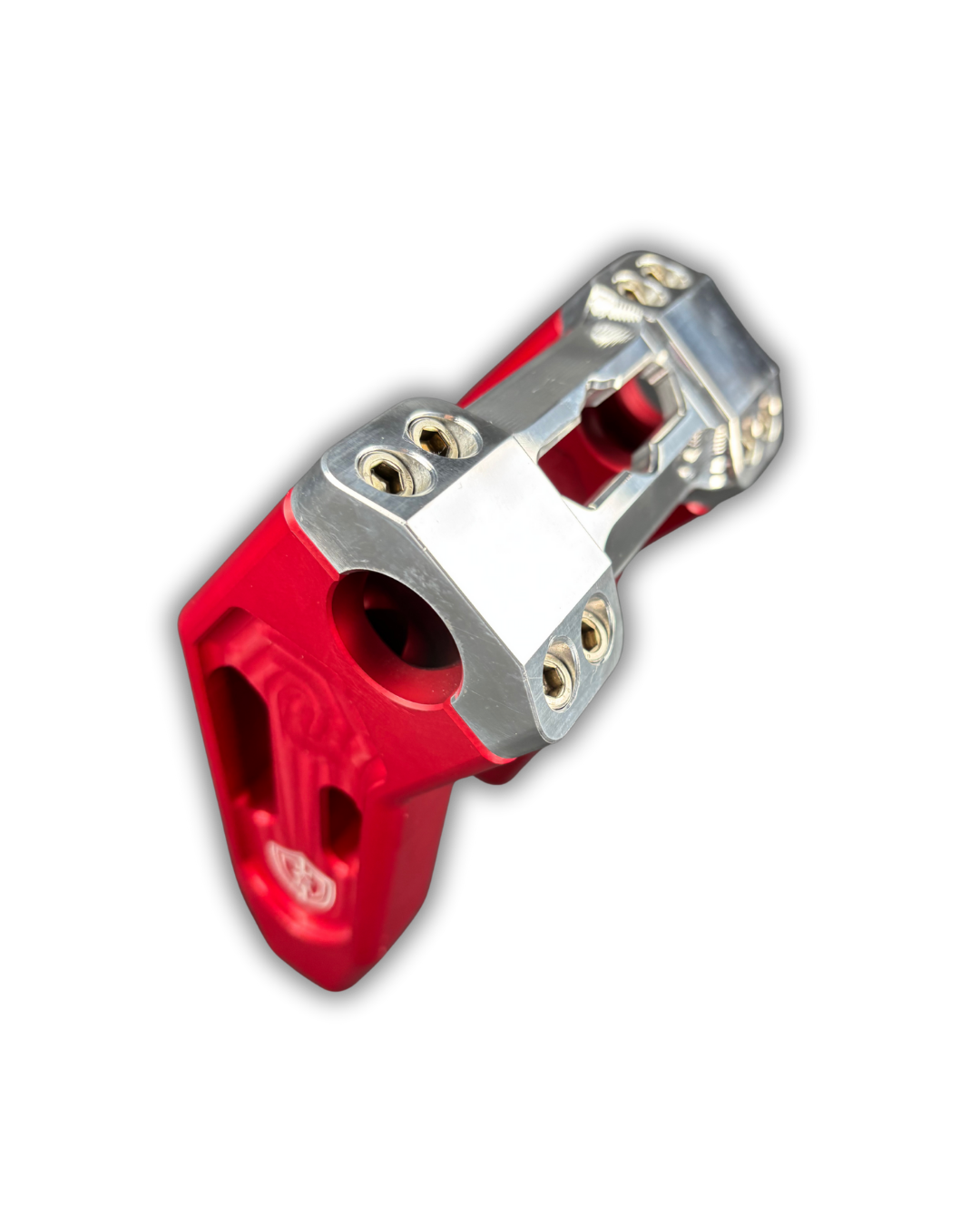 6" PULLBACK RISER - RED W/ POLISHED CLAMP - VERSION 1.0