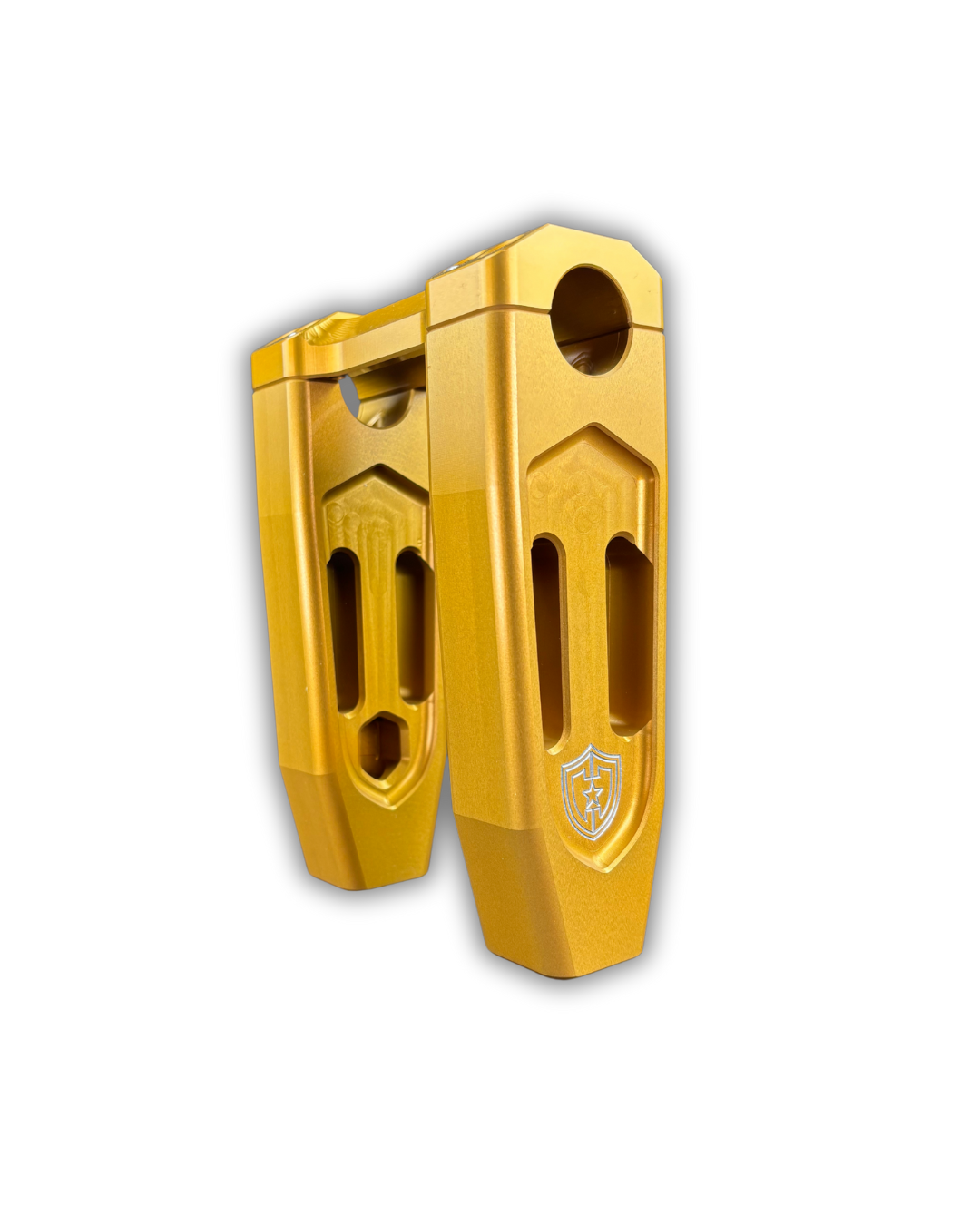 6" STRAIGHT RISER GOLD - VERSION 1.0 (ALT TOP CLAMP)
