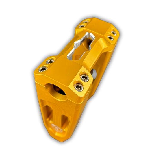 6" STRAIGHT RISER GOLD - VERSION 1.0 (ALT TOP CLAMP)